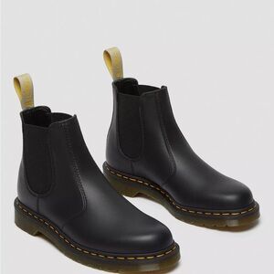 Dr. Martens Vegan Black Leather Ankle Boots 7